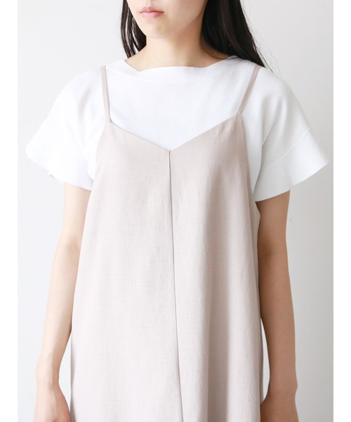 Te chichi(テチチ)の「フレアスリーブニットプルオーバー(ニット/セーター・レディース・ブラック/オフホワイト/グリーン・フリ-)」の1枚目の写真