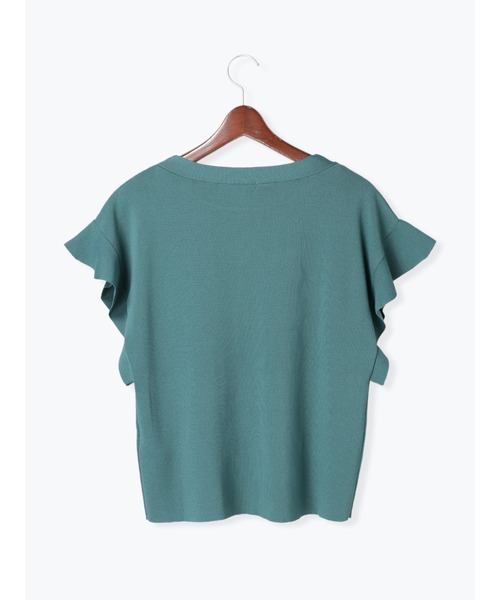 Te chichi(テチチ)の「フレアスリーブニットプルオーバー(ニット/セーター・レディース・ブラック/オフホワイト/グリーン・フリ-)」の9枚目の写真