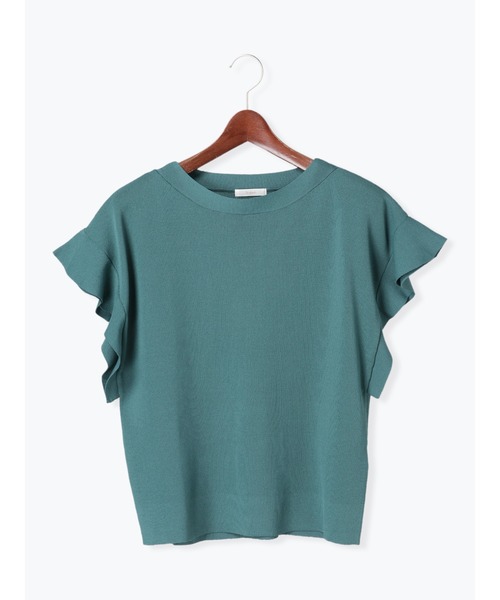 Te chichi(テチチ)の「フレアスリーブニットプルオーバー(ニット/セーター・レディース・ブラック/オフホワイト/グリーン・フリ-)」の17枚目の写真