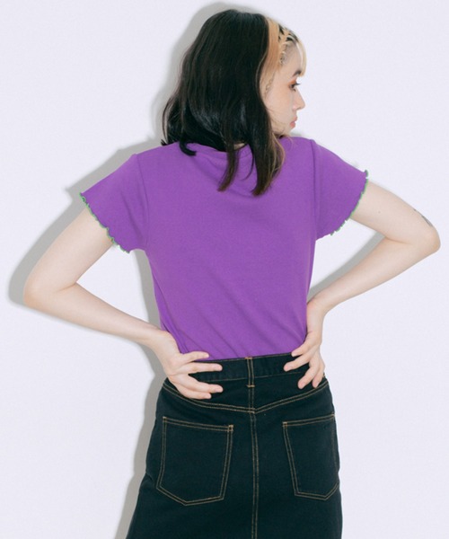 X-girl（エックスガール）の「CHINESE DRAGON BABY TOP（Tシャツ