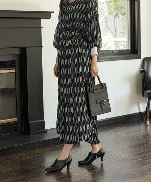 water massage(ウォーターマッサージ)の「【water massage】6cmヒールブーティー/612307(ブーツ・レディース・グレー/ブラック/ブラウン・23.5cm/23.0cm/24.0cm/24.5cm/22.5cm/22.0cm)」の2枚目の写真