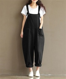 サロペットワイドパンツ