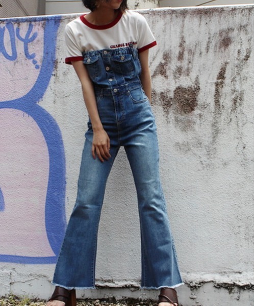 one way（ワンウェイ）の「【oneway Jeans】BACKリボンデニムサロペット（サロペット/オーバーオール・レディース・ライトブルー/ダークブルー・S/M）」の14枚目の写真