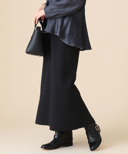 Demi-Luxe BEAMS（デミルクス ビームス）の「Demi-Luxe BEAMS / ミラノリブ ロング タイトスカート（スカート・レディース・ブラック/ベージュ/サックスブルー・38/36）」の10枚目の写真