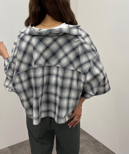 apres jour mignon(アプレジュールミニョン)の「アソート柄ショートシャツ 【ZOZOTOWN限定アイテム】(シャツ/ブラウス・レディース・その他/ブラック系その他2/グレー系その他/グリーン系その他/ブルー系その他・X-LARGE/フリー)」の15枚目の写真