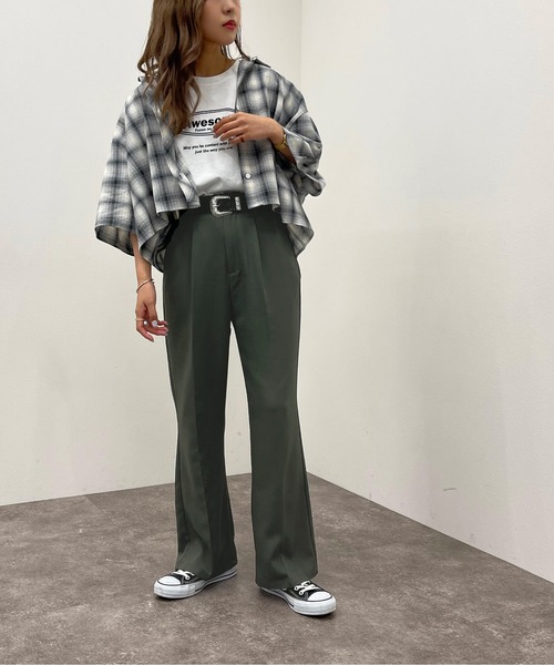 apres jour mignon(アプレジュールミニョン)の「アソート柄ショートシャツ 【ZOZOTOWN限定アイテム】(シャツ/ブラウス・レディース・その他/ブラック系その他2/グレー系その他/グリーン系その他/ブルー系その他・X-LARGE/フリー)」の16枚目の写真