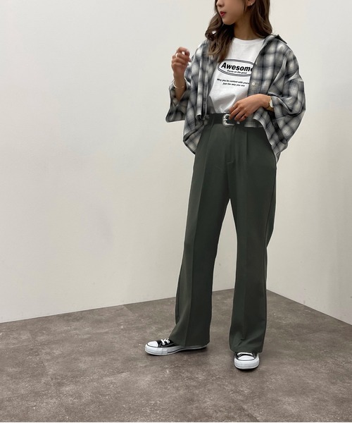 apres jour mignon(アプレジュールミニョン)の「アソート柄ショートシャツ 【ZOZOTOWN限定アイテム】(シャツ/ブラウス・レディース・その他/ブラック系その他2/グレー系その他/グリーン系その他/ブルー系その他・X-LARGE/フリー)」の17枚目の写真