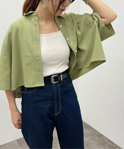 apres jour mignon(アプレジュールミニョン)の「アソート柄ショートシャツ 【ZOZOTOWN限定アイテム】(シャツ/ブラウス・レディース・その他/ブラック系その他2/グレー系その他/グリーン系その他/ブルー系その他・X-LARGE/フリー)」の20枚目の写真