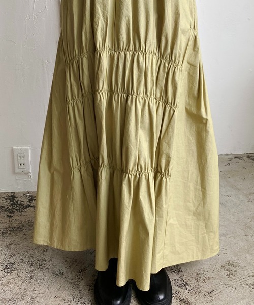 CAPRICIEUX LE'MAGE(カプリシューレマージュ)の「アシメギャザースカート(スカート・レディース・ブラック/ブラウン/イエロー・FREE)」の8枚目の写真