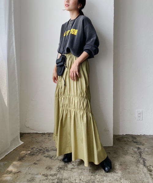 CAPRICIEUX LE'MAGE(カプリシューレマージュ)の「アシメギャザースカート(スカート・レディース・ブラック/ブラウン/イエロー・FREE)」の17枚目の写真