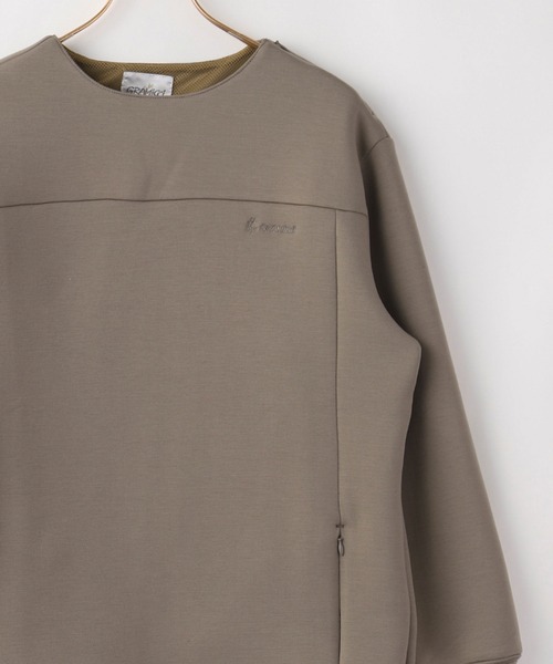 Gramicci(グラミチ)の「【GRAMICCI/グラミチ】TECH KNIT PULLOVER GUJK-21F023(スウェット・メンズ・ブラック/ベージュ/チャコールグレー・MEDIUM/X-LARGE/LARGE)」の3枚目の写真
