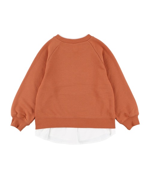 SUNDAYS SUN(サンデイズ サン)の「レイヤードトレーナー(スウェット・キッズ・チャコール/テラコッタ/キャメル/ブルー系その他・100/110/90/140/130/80/120)」の5枚目の写真