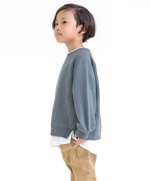SUNDAYS SUN(サンデイズ サン)の「レイヤードトレーナー(スウェット・キッズ・チャコール/テラコッタ/キャメル/ブルー系その他・100/110/90/140/130/80/120)」の10枚目の写真