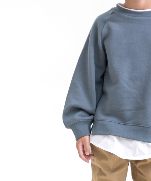 SUNDAYS SUN(サンデイズ サン)の「レイヤードトレーナー(スウェット・キッズ・チャコール/テラコッタ/キャメル/ブルー系その他・100/110/90/140/130/80/120)」の11枚目の写真