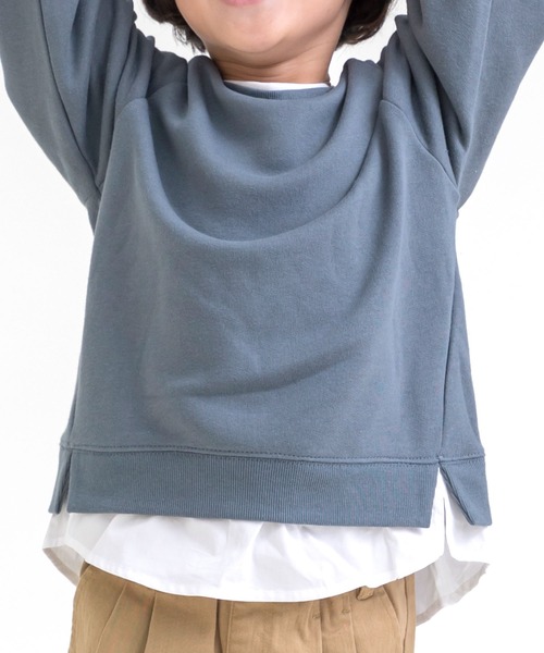 SUNDAYS SUN(サンデイズ サン)の「レイヤードトレーナー(スウェット・キッズ・チャコール/テラコッタ/キャメル/ブルー系その他・100/110/90/140/130/80/120)」の13枚目の写真