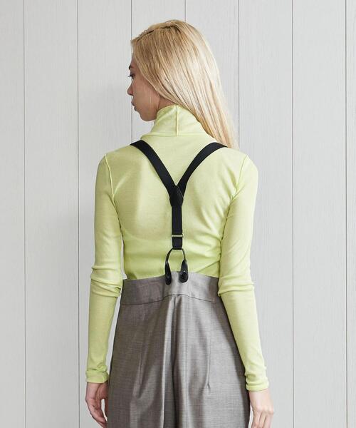 H　BEAUTY&YOUTH UNITED ARROWS（エイチビューティーアンドユースユナイテッドアローズ）の「＜H＞COTTON RIB HIGH NECK/カットソー（Tシャツ/カットソー・レディース・ホワイト/ブラック/ダークグリーン/オレンジ/モカ/ライラック/ライム・FREE）」の11枚目の写真