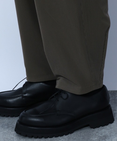 HARE(ハレ)の「プリーツテーパードパンツ(HARE)(その他パンツ・メンズ・ブラウン/ブラック・MEDIUM/SMALL)」の4枚目の写真