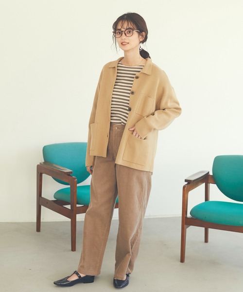 CRAFT STANDARD BOUTIQUE（クラフトスタンダードブティック）の「【ウォッシャブル】7分袖ニットプルオーバー　＊◇（ニット/セーター・レディース・ブラウン系その他7/モカ/ブラック/ブラック系その他4・FREE）」の8枚目の写真