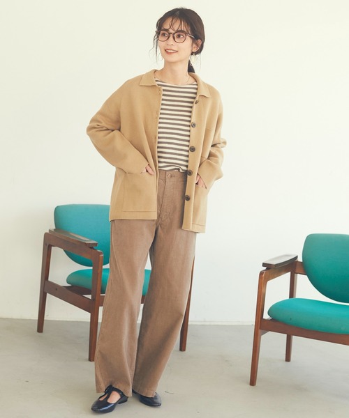 CRAFT STANDARD BOUTIQUE（クラフトスタンダードブティック）の「【ウォッシャブル】7分袖ニットプルオーバー　＊◇（ニット/セーター・レディース・ブラウン系その他7/モカ/ブラック/ブラック系その他4・FREE）」の9枚目の写真