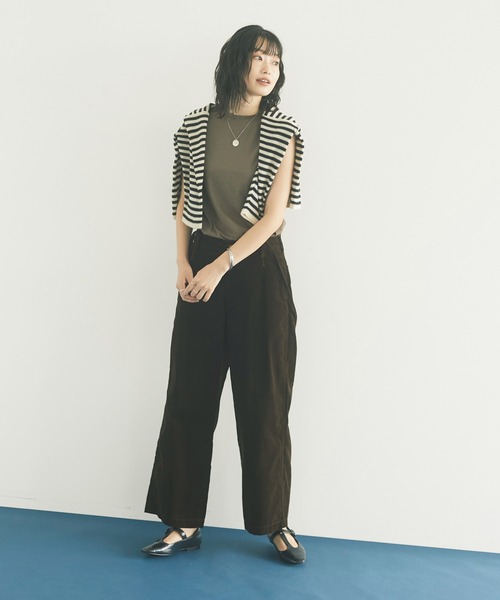 CRAFT STANDARD BOUTIQUE（クラフトスタンダードブティック）の「【ウォッシャブル】7分袖ニットプルオーバー　＊◇（ニット/セーター・レディース・ブラウン系その他7/モカ/ブラック/ブラック系その他4・FREE）」の12枚目の写真