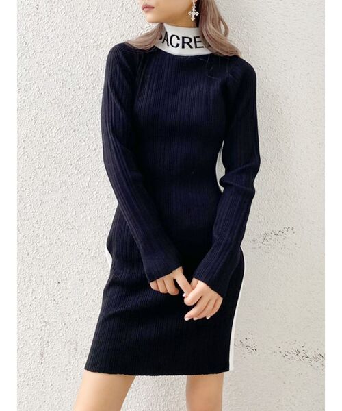 GYDA(ジェイダ)の「SACRED ニットタイトワンピース(ワンピース・レディース・ブラック/ベージュ・FREE)」の12枚目の写真