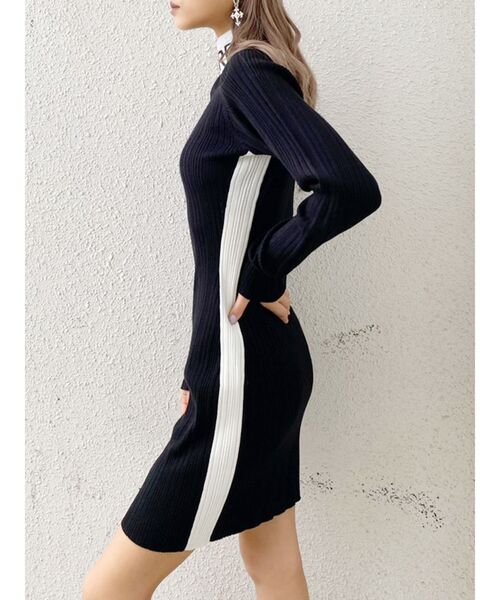 GYDA(ジェイダ)の「SACRED ニットタイトワンピース(ワンピース・レディース・ブラック/ベージュ・FREE)」の13枚目の写真