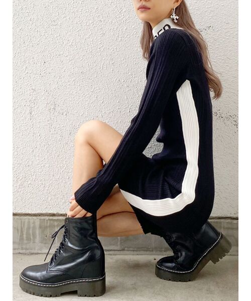 GYDA(ジェイダ)の「SACRED ニットタイトワンピース(ワンピース・レディース・ブラック/ベージュ・FREE)」の15枚目の写真