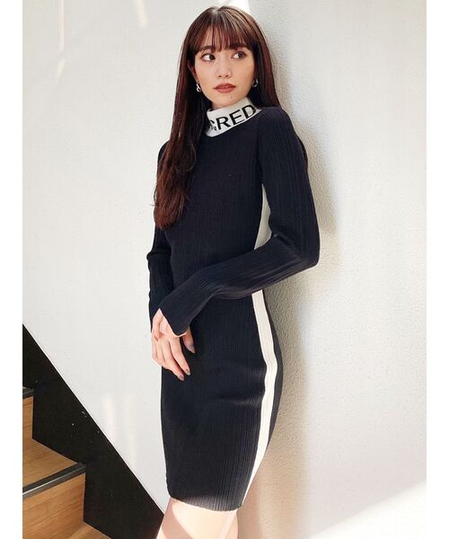 GYDA(ジェイダ)の「SACRED ニットタイトワンピース(ワンピース・レディース・ブラック/ベージュ・FREE)」の21枚目の写真
