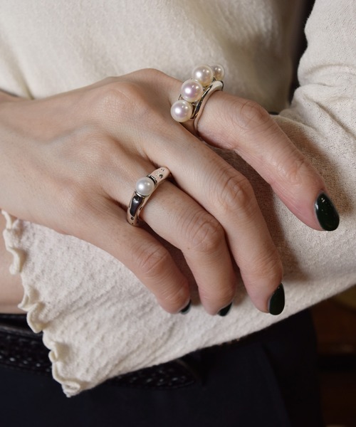 e.m.（イーエム）の「my pearl ring（リング・レディース・シルバー・#15/#9/#13/#11/#19/#17）」の16枚目の写真