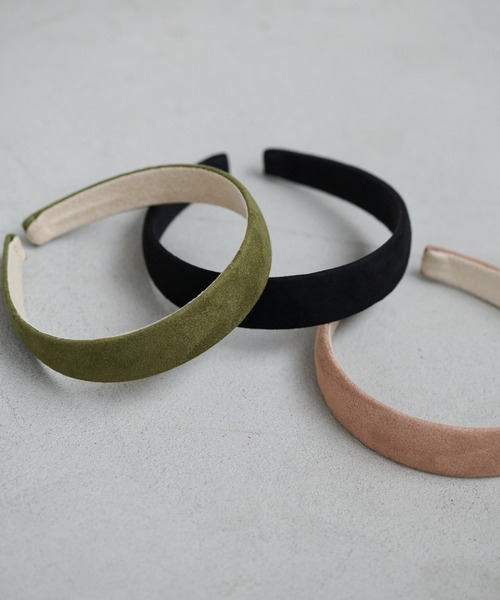 DISCOAT（ディスコート）の「スエードカチューシャ（カチューシャ・レディース・ブラック/グリーン/ピンク・FREE）」の2枚目の写真