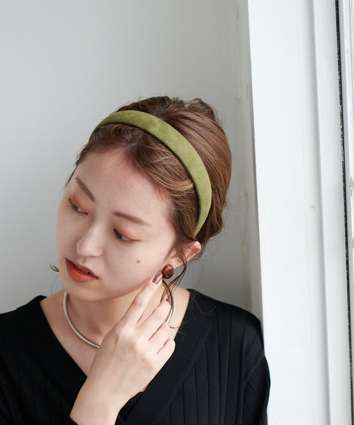 DISCOAT（ディスコート）の「スエードカチューシャ（カチューシャ・レディース・ブラック/グリーン/ピンク・FREE）」の6枚目の写真