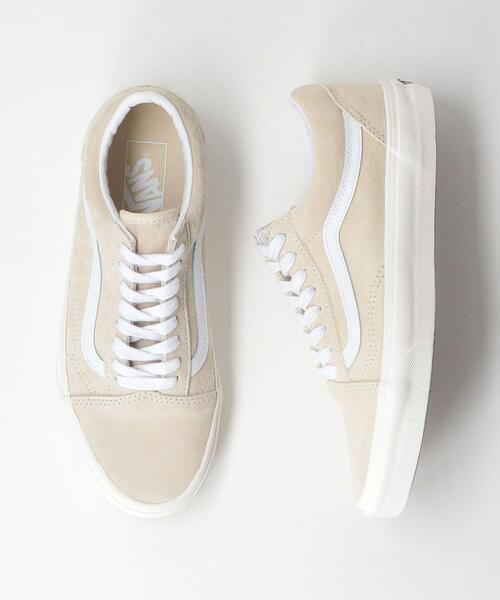 VANS（バンズ）の「＜VANS(ヴァンズ)＞ OLD SKOOL スエード スニーカー（スニーカー・レディース・ネイビー/ナチュラル・23cm/23.5cm/24cm/24.5cm）」の3枚目の写真