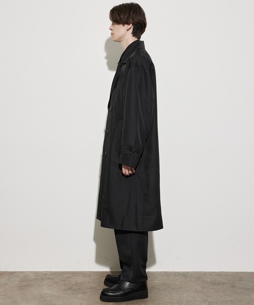 JUNRED（ジュンレッド）の「コンフィールツイルリラックストレンチコート（トレンチコート・メンズ・ブラック/ベージュ・M/L/LL）」の10枚目の写真