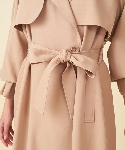 ROYAL PARTY(ロイヤルパーティー)の「オーバーロングトレンチコート(トレンチコート・レディース・ブラウン/カーキ/ベージュ・FREE)」の12枚目の写真