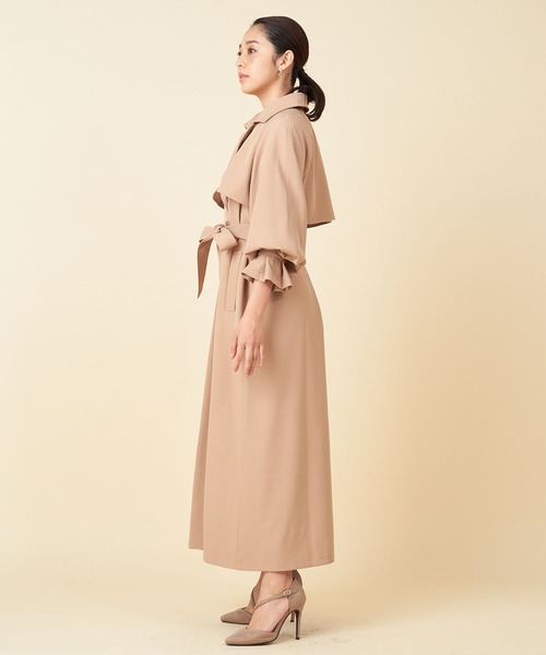 ROYAL PARTY(ロイヤルパーティー)の「オーバーロングトレンチコート(トレンチコート・レディース・ブラウン/カーキ/ベージュ・FREE)」の17枚目の写真