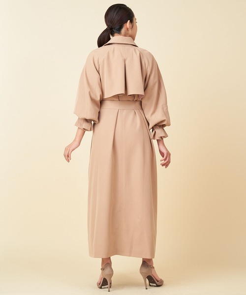 ROYAL PARTY(ロイヤルパーティー)の「オーバーロングトレンチコート(トレンチコート・レディース・ブラウン/カーキ/ベージュ・FREE)」の16枚目の写真