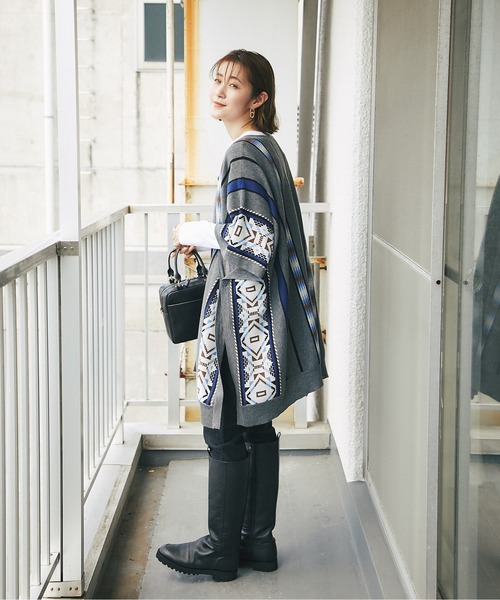 RIVE DROITE（リヴドロワ）の「デイリー使いが叶うシンプルバッグ　レザースクエアミニボストン（ボストンバッグ・レディース・ブラック/グレー系その他・FREE）」の6枚目の写真