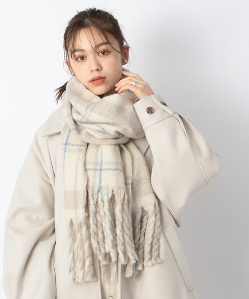 Heather（ヘザー）の「オオバンストール　254589（ストール/ショール・レディース・アイボリー/ホワイト系その他/ブラック/ブラック系その他/グリーン系その他/ベージュ系その他・ONE SIZE）」の11枚目の写真