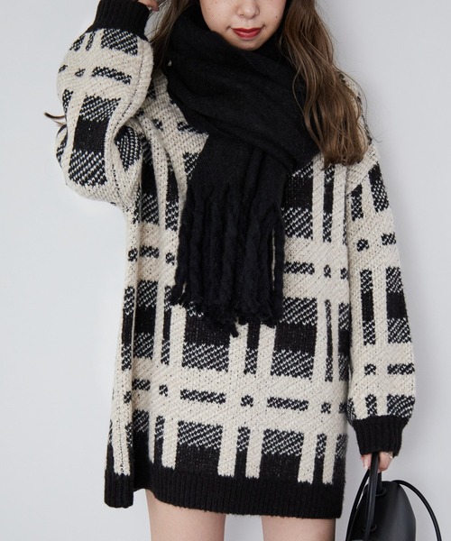 Heather（ヘザー）の「オオバンストール　254589（ストール/ショール・レディース・アイボリー/ホワイト系その他/ブラック/ブラック系その他/グリーン系その他/ベージュ系その他・ONE SIZE）」の21枚目の写真