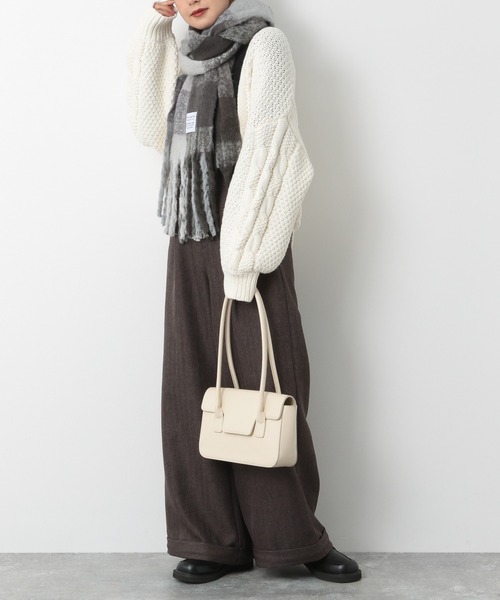 Heather（ヘザー）の「オオバンストール　254589（ストール/ショール・レディース・アイボリー/ホワイト系その他/ブラック/ブラック系その他/グリーン系その他/ベージュ系その他・ONE SIZE）」の22枚目の写真