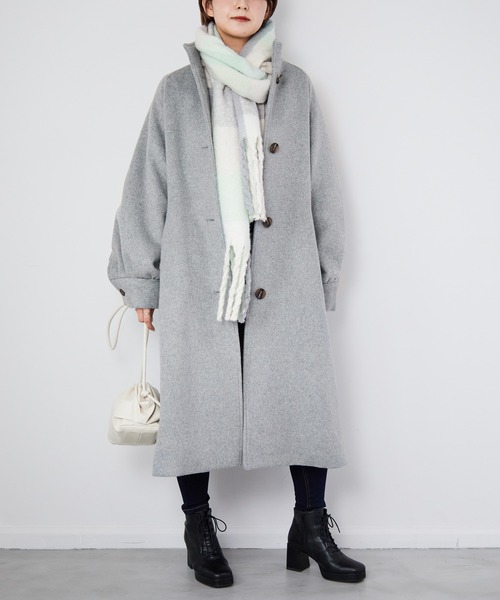 Heather（ヘザー）の「オオバンストール　254589（ストール/ショール・レディース・アイボリー/ホワイト系その他/ブラック/ブラック系その他/グリーン系その他/ベージュ系その他・ONE SIZE）」の12枚目の写真