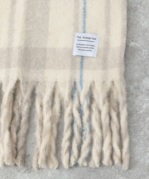 Heather（ヘザー）の「オオバンストール　254589（ストール/ショール・レディース・アイボリー/ホワイト系その他/ブラック/ブラック系その他/グリーン系その他/ベージュ系その他・ONE SIZE）」の13枚目の写真