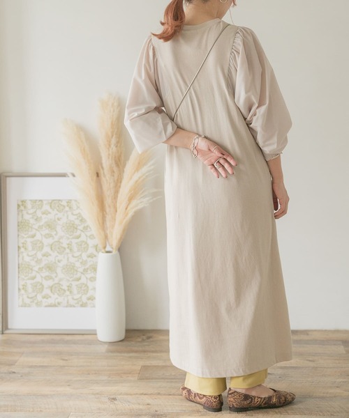 ITEMS URBANRESEARCH（アイテムズ アーバンリサーチ）の「ソデドッキングワンピース（ワンピース・レディース・ブラック/グレー系その他/レッド系その他・FREE）」の17枚目の写真