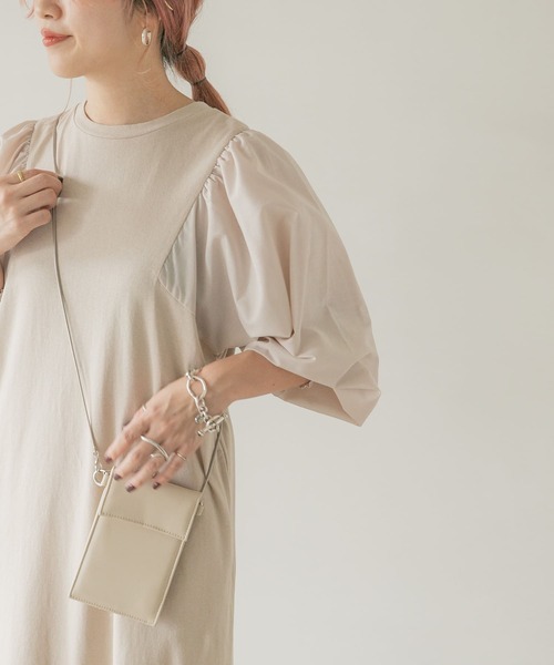 ITEMS URBANRESEARCH（アイテムズ アーバンリサーチ）の「ソデドッキングワンピース（ワンピース・レディース・ブラック/グレー系その他/レッド系その他・FREE）」の16枚目の写真