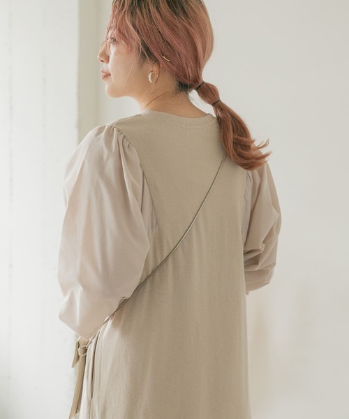 ITEMS URBANRESEARCH（アイテムズ アーバンリサーチ）の「ソデドッキングワンピース（ワンピース・レディース・ブラック/グレー系その他/レッド系その他・FREE）」の21枚目の写真