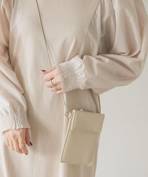 ITEMS URBANRESEARCH（アイテムズ アーバンリサーチ）の「ソデドッキングワンピース（ワンピース・レディース・ブラック/グレー系その他/レッド系その他・FREE）」の6枚目の写真