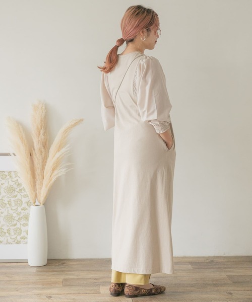 ITEMS URBANRESEARCH（アイテムズ アーバンリサーチ）の「ソデドッキングワンピース（ワンピース・レディース・ブラック/グレー系その他/レッド系その他・FREE）」の20枚目の写真