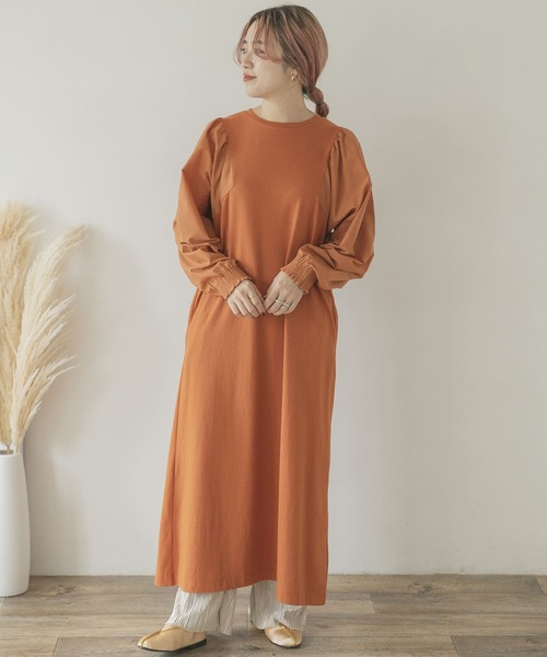 ITEMS URBANRESEARCH（アイテムズ アーバンリサーチ）の「ソデドッキングワンピース（ワンピース・レディース・ブラック/グレー系その他/レッド系その他・FREE）」の22枚目の写真