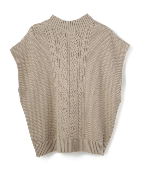 DANKE SCHON（ダンケシェーン）の「DankeSchon/ダンケシェーン/ジップアップニットベスト（ベスト・メンズ・ホワイト/ブラック/カーキ・FREE）」の22枚目の写真