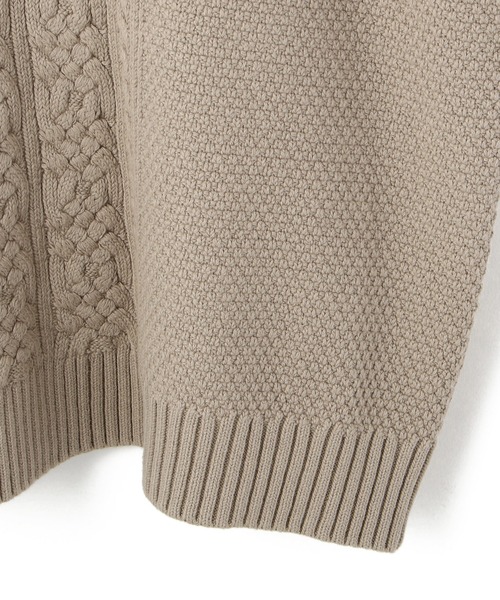 DANKE SCHON（ダンケシェーン）の「DankeSchon/ダンケシェーン/ジップアップニットベスト（ベスト・メンズ・ホワイト/ブラック/カーキ・FREE）」の5枚目の写真